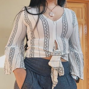 Tie-Front Crop Top